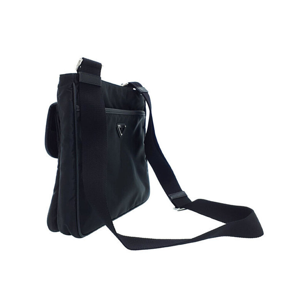 Prada Bag Black front Nylon buckle Tessuto Messenger